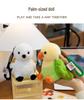 Small Plush Bird Keychain - Penguin & Parrot Figures Hanging Ornament