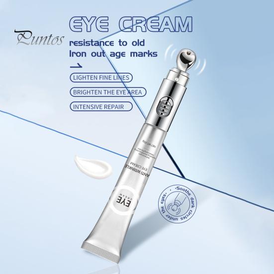 Wrinkle Eraser Massage-Augencreme mit Multi-Peptid 20 g, straffendes elektronisches Massagegerät für feine Linien, Smart Eye Cream, elektrische Massage-Augencreme