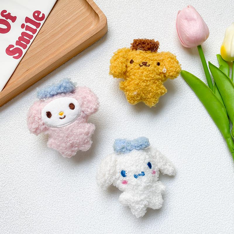 Cute Wind Mobile Phone Airbag Bracket, Retractable And Stable Desktop Watching Dramas, Chasing Dramas, Supporting Three-Dimensional Plush Dogs