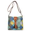 Women's Contrast Color Crossbody Bag Large Capacity Bucket Bag Mother Bag