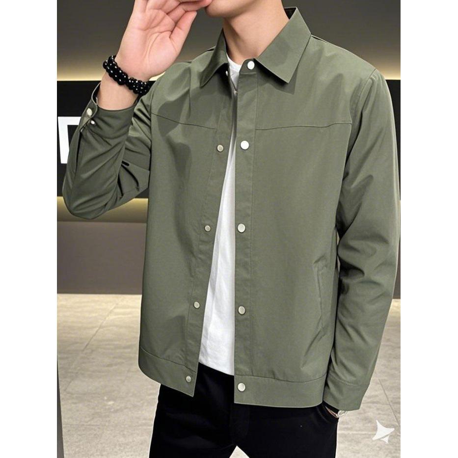 Men's Trendy Slim Fit Korean-Style Jacket - Short, Versatile, and Handsome for Spring & Autumn 2025