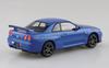 Aoshima Bunka Kyozaisha The Snap Kit Series Nissan R34 Skyline Bayside Blue Plastic Model 1/32 GT-R Color-coded 11-A