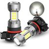 PHINLION 2504 PSX24W 12276 LED Fog Light Bulbs, 3200 Lumens Super Bright, 6000K Xenon White, 3030 30 SMD Chips, DRL Replacement Lamps for Cars,