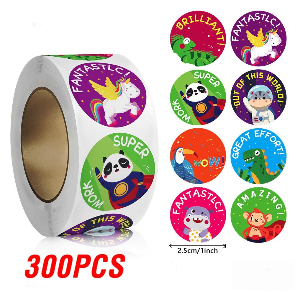 100-500Pcs Superior-Grade Cute First-Class Animal First-Class Panda First-Class Stickers Superior-Grade For Envelope High-Standard Praise
