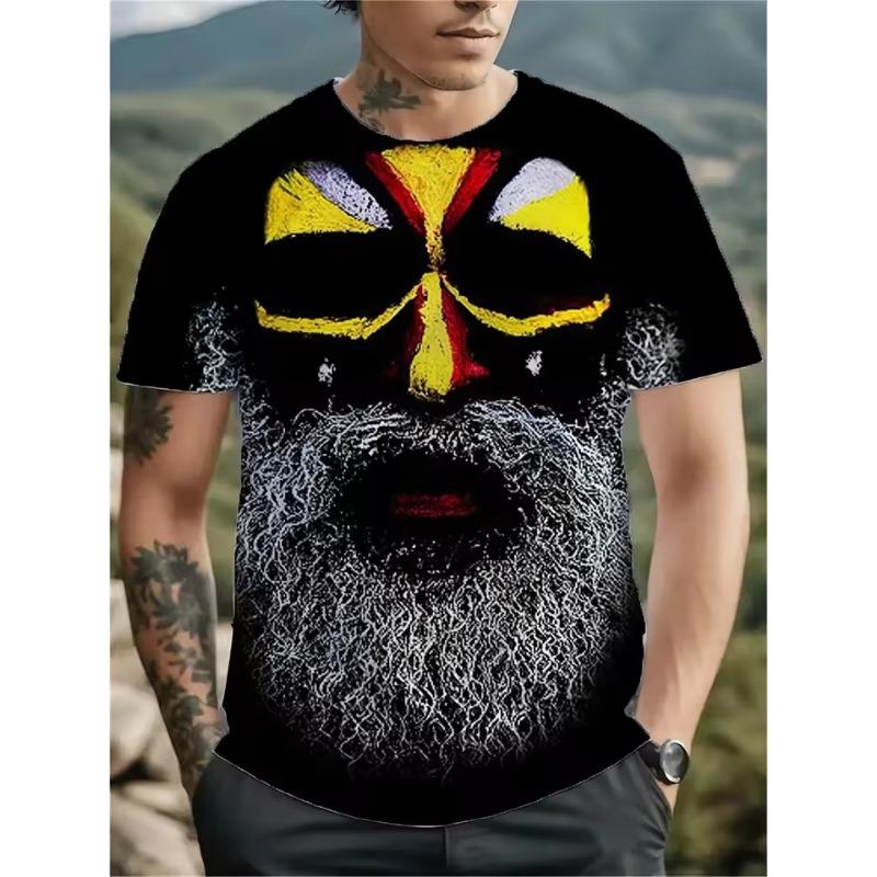 

Забавная футболка с рисунком змеи для мужчин, футболка с 3D-принтом хладнокровного животного, летняя повседневная футболка свободного кроя с круглым вырезом и коротким рукавом XS