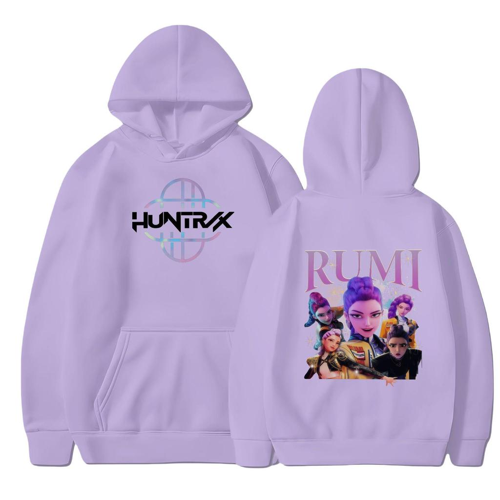 2025 Herbst/Winter KPOP Inspiriertes Demon Hunter Mädchen Fleece Kapuzensweatshirt