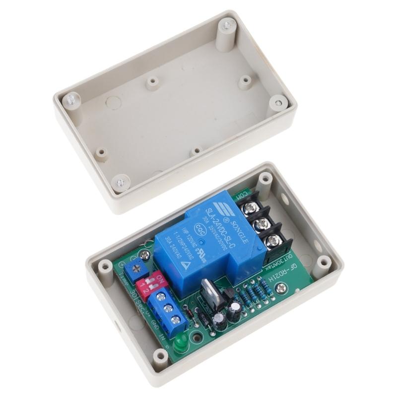 12V/24V 30A Programmierbares Verzögerungszeitgeber-Modul Gehäuse Niedriger Widerstand Isolation Entwicklungsplatine für Hausautomation