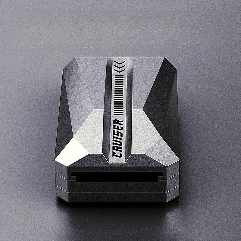Ratchet Wheel Mechanical Slider Magnetic Push Card Pushing Plate Edc Metal Relieve Stress Relief Toy Paragraph Ring Antistresse