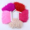 1 Meter 8-10Cm Natural Ostrich Feather Trims Ribbon Rose Ostrich For Dress Clothing Wedding Decoration Sewing Feathers Crafts