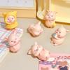 Mini Pig Figurines Cartoon Toy Cute Toppers for Home Piglet Cake Miniature Pig Office Desk Birthday