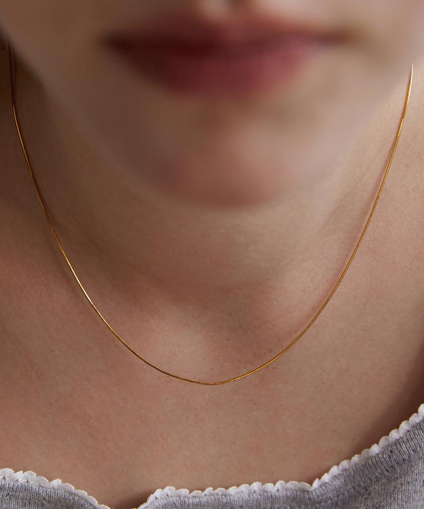 Tatiana (Silver 925) Daily Slim Snake Chain Necklace Nz2421