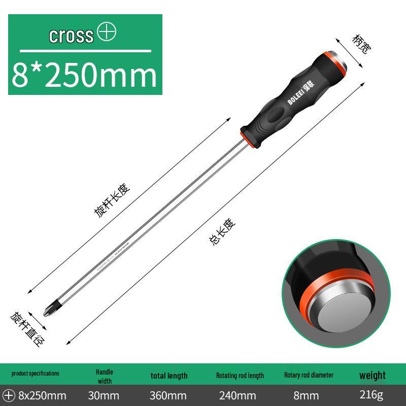 Multi-Function Screwdriver Set: Cross-Head, Slotted, Torx, Hammerable Flat-Head Tools