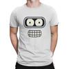 Benders Gesicht T-Shirts Herren F-Futurama Freizeit Reine Baumwolle T-Shirts Rundhals Kurzarm T-Shirt Geburtstagsgeschenk Oberteile
