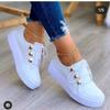 Women's Large-Sized Round Toe Thick-Sole Casual Shoes - European & American Style