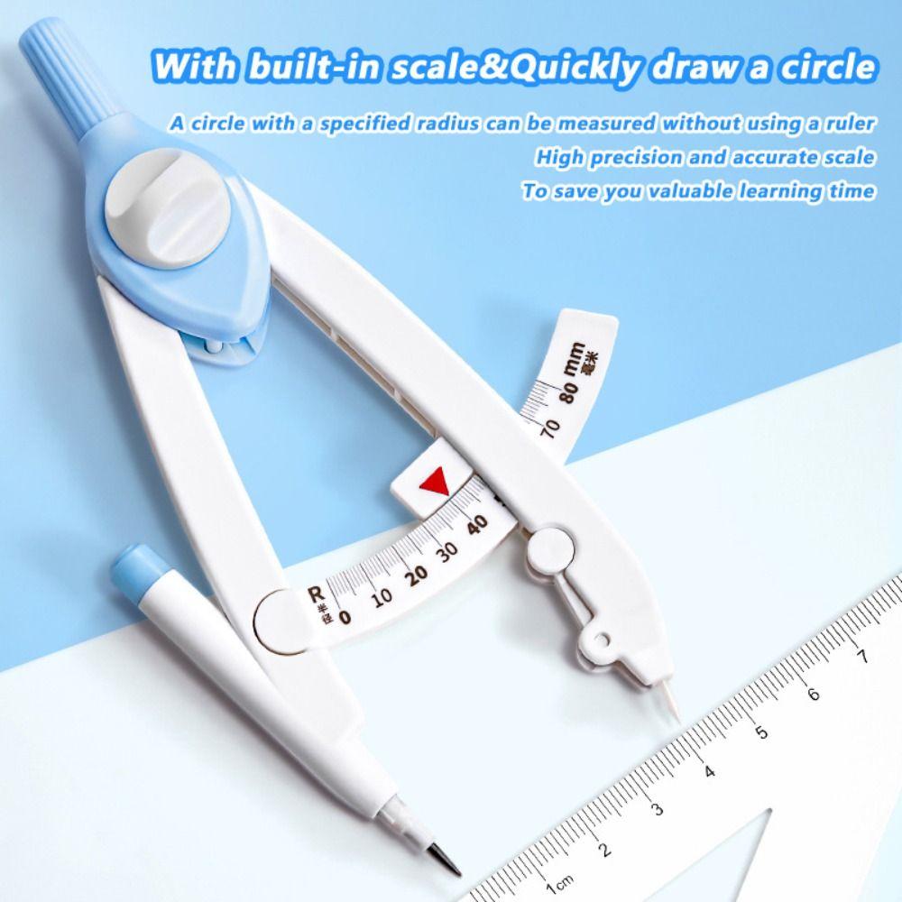 With Scale Digital Display Compass 1-13cm Diameter Drawing Circles Tool  Students Use