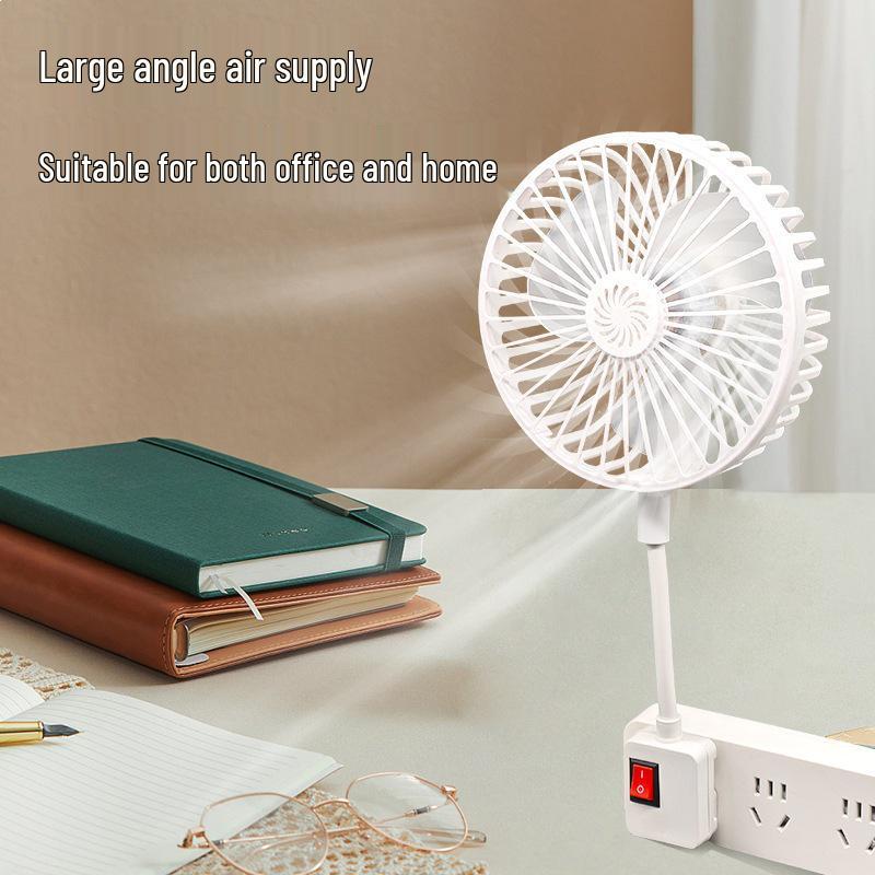 Compact Universal Three-Plug Cyclone Cooling Fan for Bedroom