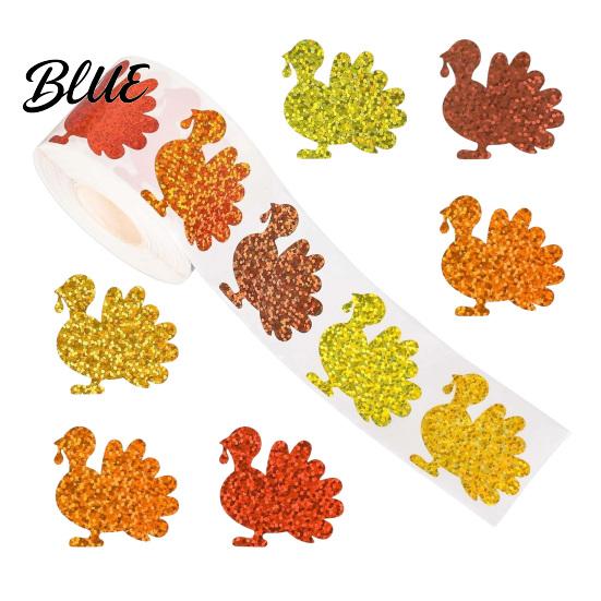 Halloween Sealing Stickers 500PCS Stickers Self-Adhesive Holographic Labels Decorative Festive Adhesive Holiday Party Favor Labels Decals