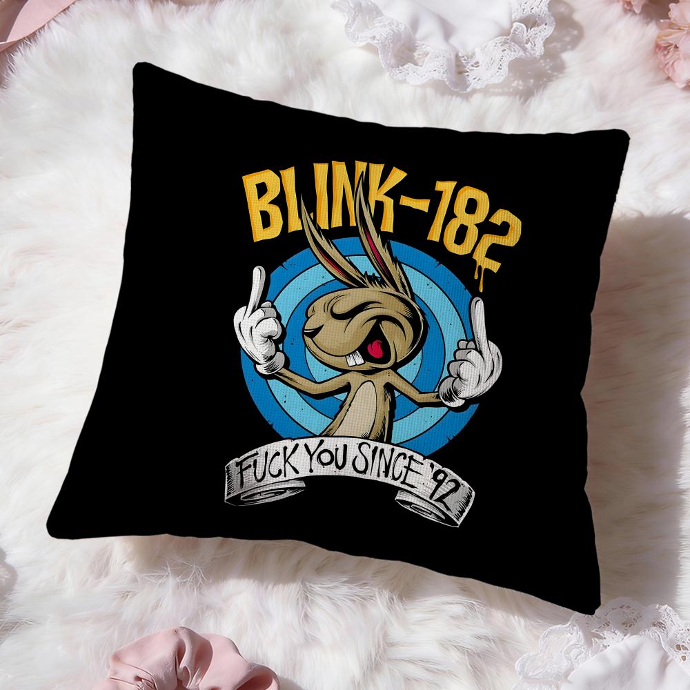 b-Blink-182 band Cushion Cover Premium Comfort Reversible Pillow Cove -Two in One Design for Any Room & Car Interior