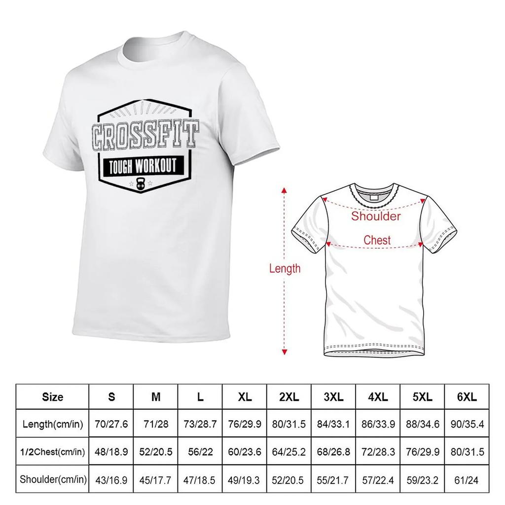 New Crossfit T-Shirt tops Aesthetic clothing t shirts for men