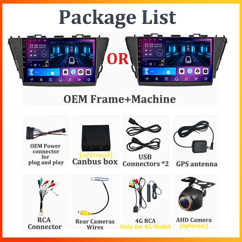 For Toyota Prius Plus V Alpha 2012-2017 Car Radio Player Car Carplay Screen Autoradio Mirror Link Car Intelligent Systems 8 Core