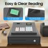 Cash Register for Small Businesses - Electronic Commercial with Lock Cash Drawer Box,39Keys, 8Digital Dual Display,Retail System