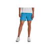 Under Armour Solid Color Brand Logo Print Lace-Up Shorts Men shorts Blue 1377001-419