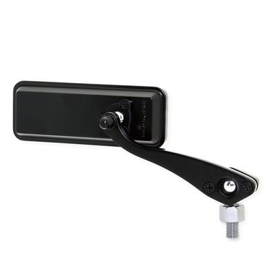 Tanax Napoleon Ball Joint Mirror 10mm Motorcycle Mirror (Square), Black/Blue, Right-Handed Thread, AMB-104-10