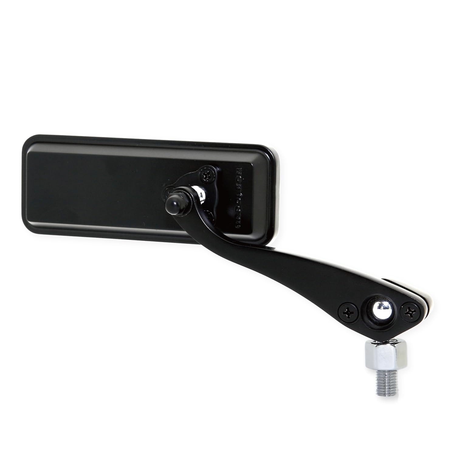 

Tanax Napoleon Ball Joint Mirror 10mm Motorcycle Mirror (Square), Black/Blue, Right-Handed Thread, AMB-104-10