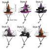 Decorative Pet Witch Hat Stripe Dog Bat Hat Pet Accessories Cat Cosplay Hat  for Photograph