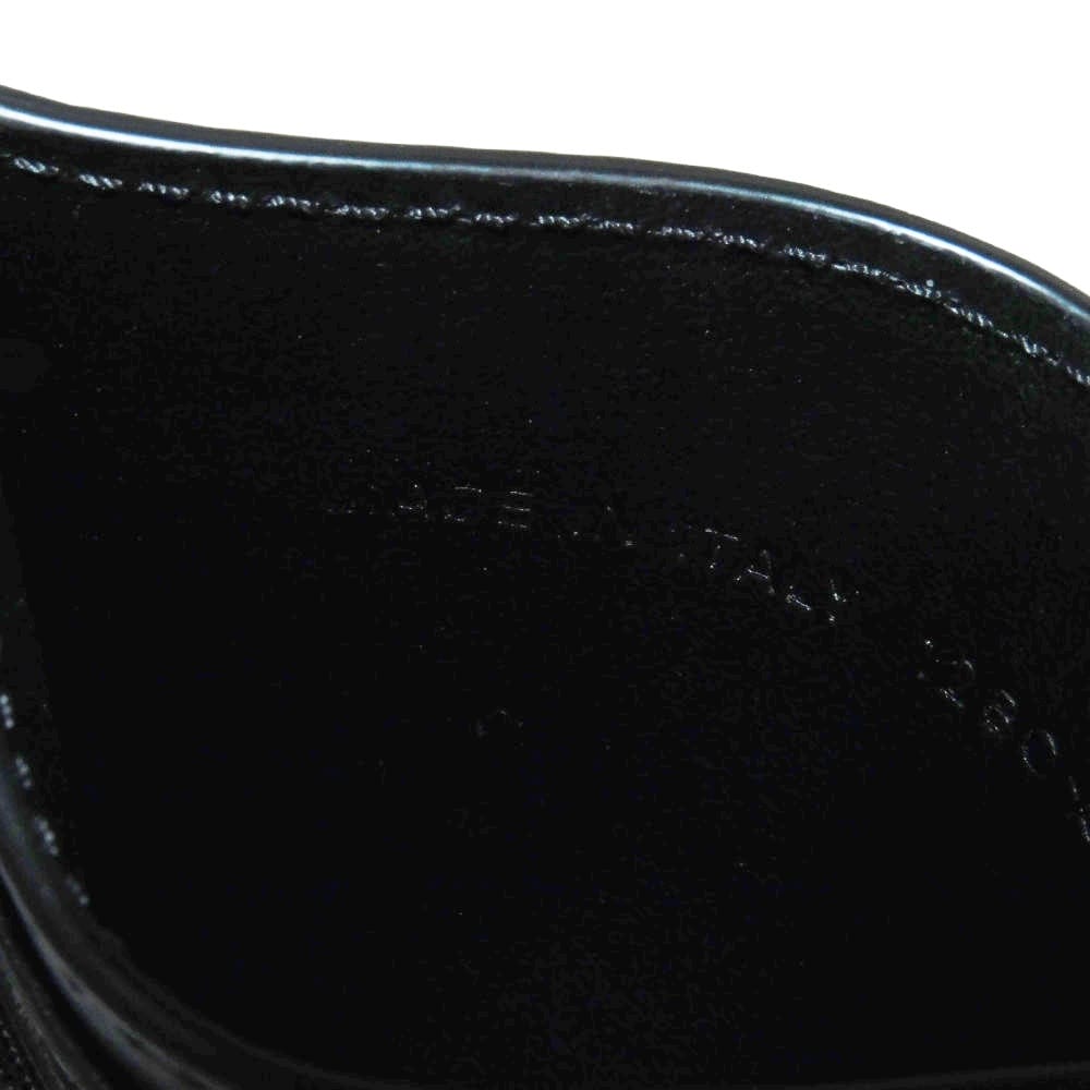 Used 10656 Oblique Jacquard Card Holder 2ESCH135YSE_H03E 7946 Current Calfskin Pass Case Logo Cotton Black Men's from