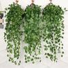 Artificial Plants Vines Wall Hanging Simulation Creeper Wall Hanging Indoor Green Plant Wall Decoration Fake Flower Rattan Plant