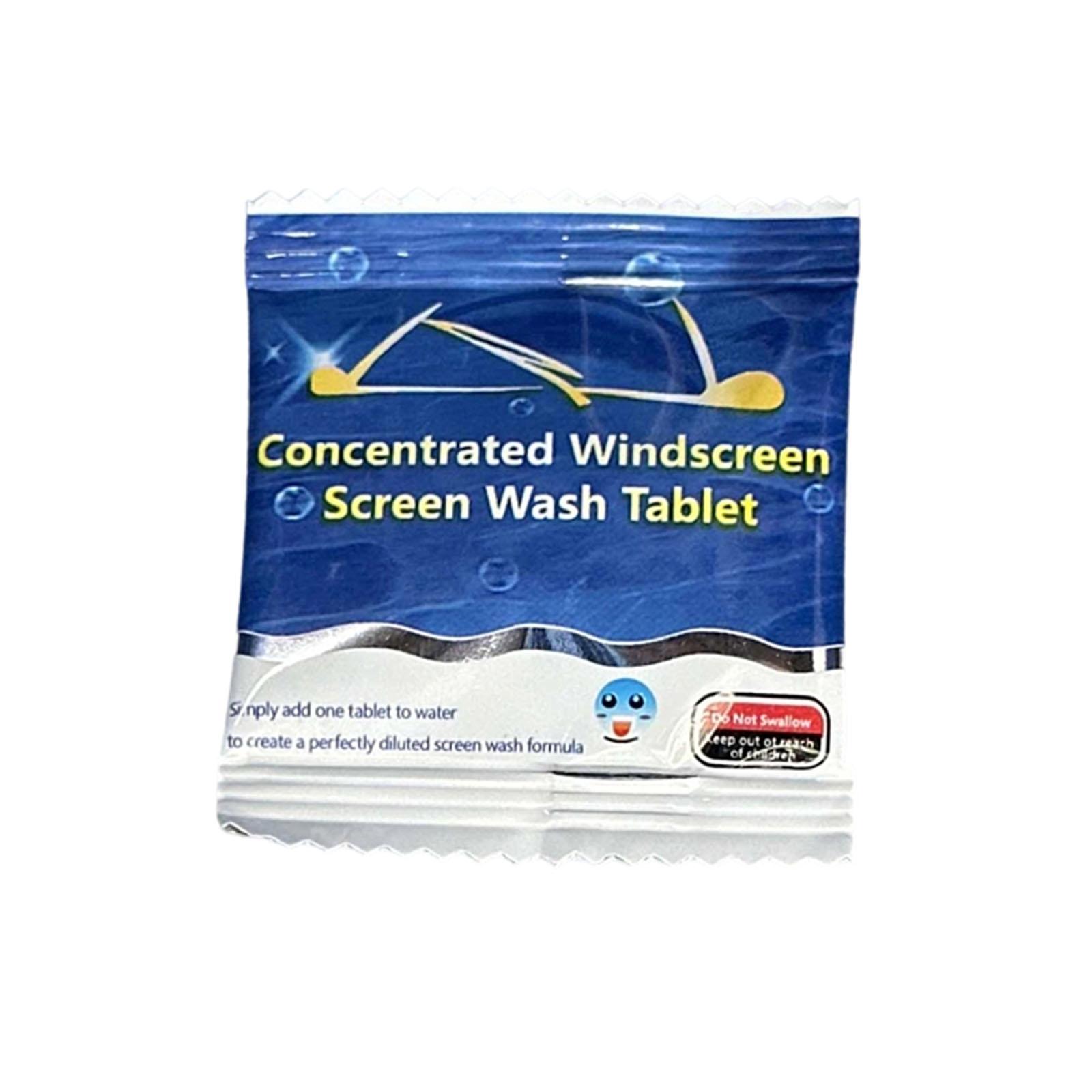 

50pcs Car Windshield Washer Tablets Solid Effervescent Cleaning Agent Removes Oil Film and Dirt for Automotive Glass Washer Fluid One Size