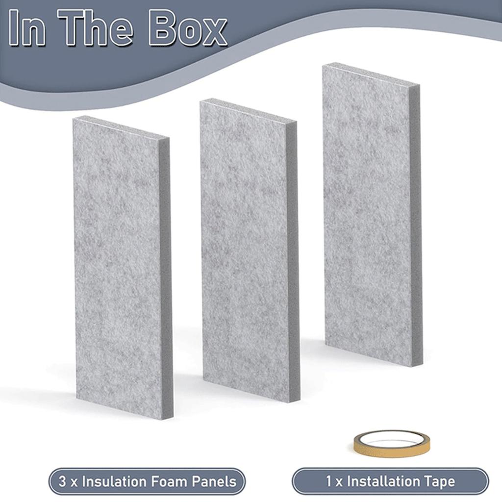 3Pieces Air Conditioning Window Seal Foam Insulation Weatherproof Panels for Portable Air Conditioners Easy Installation