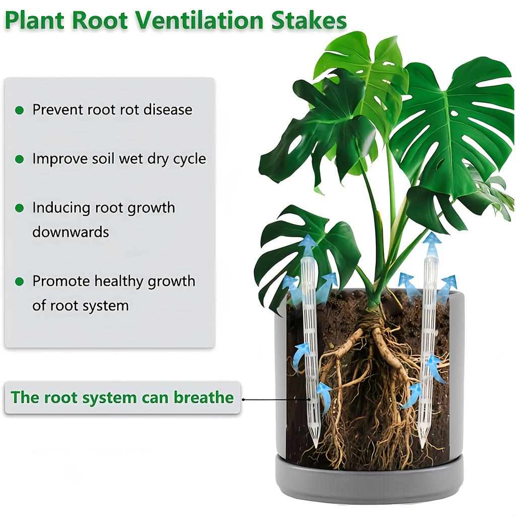 10pcs Set of Transparent Plastic Soil Air Circulation Tubes for Plants - Lightweight And Durable Plant Root Ventilation Tubes