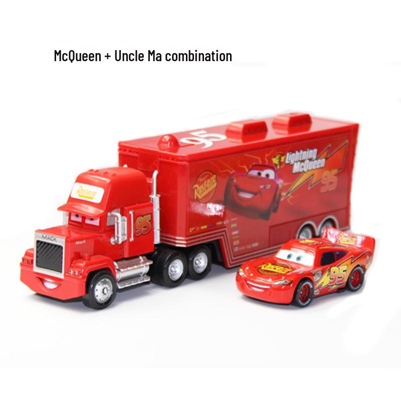 Francsgo Alloy Car Uncle Mack Container Truck Set - King Roadbuster Model Car