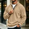 Men's Casual Quarter-Zip Long Sleeve Sweatshirt