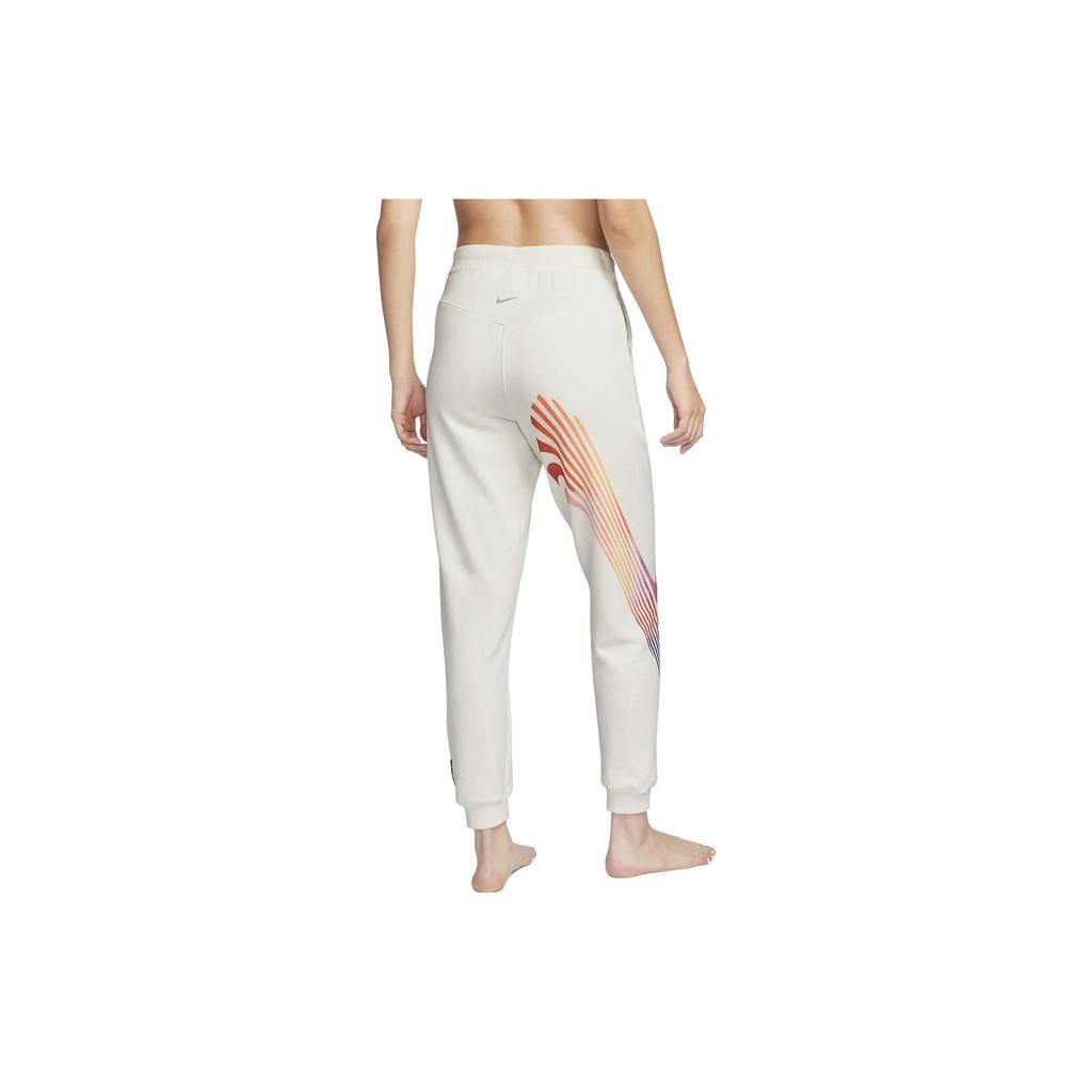 Nike Yoga Luxe A.I.R. Print Drawstring Casual Pants Men Bottoms White DM7022-030
