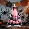 Spooky Halloween Acrylic Table Decor Set With 2D Flat Candle Moon Witch Eyeball And Fallen Angel Figurines For Home Décor