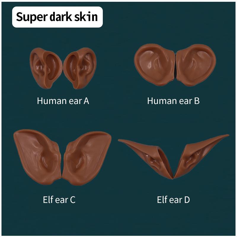 DBS Blyth Puppe Ohr Menschliche Ohren, Elfenohren Mit Ton befestigt, kein Schneiden erforderlich Weiße Haut, Bräunliche Haut, Dunkle Haut, Natürliche Haut