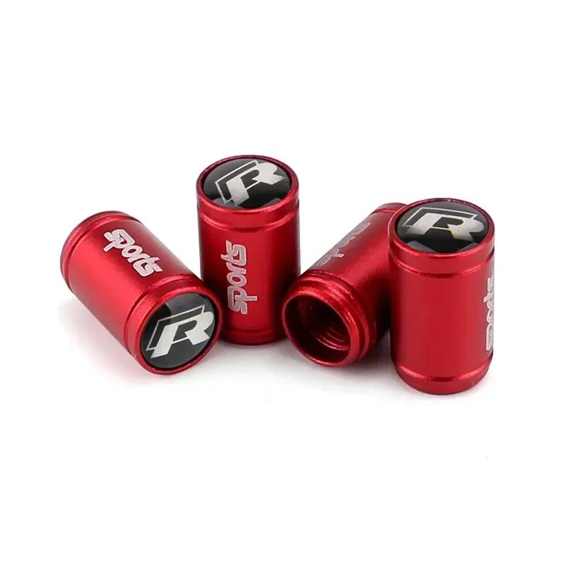 Para VW Novos 4PCS Tampas de Válvula de Ar para Pneu de Roda de Carro Cobertura de Haste Para Volkswagen Passat Santana Touareg Tiguan GTI Rline Bora Jetta Bee