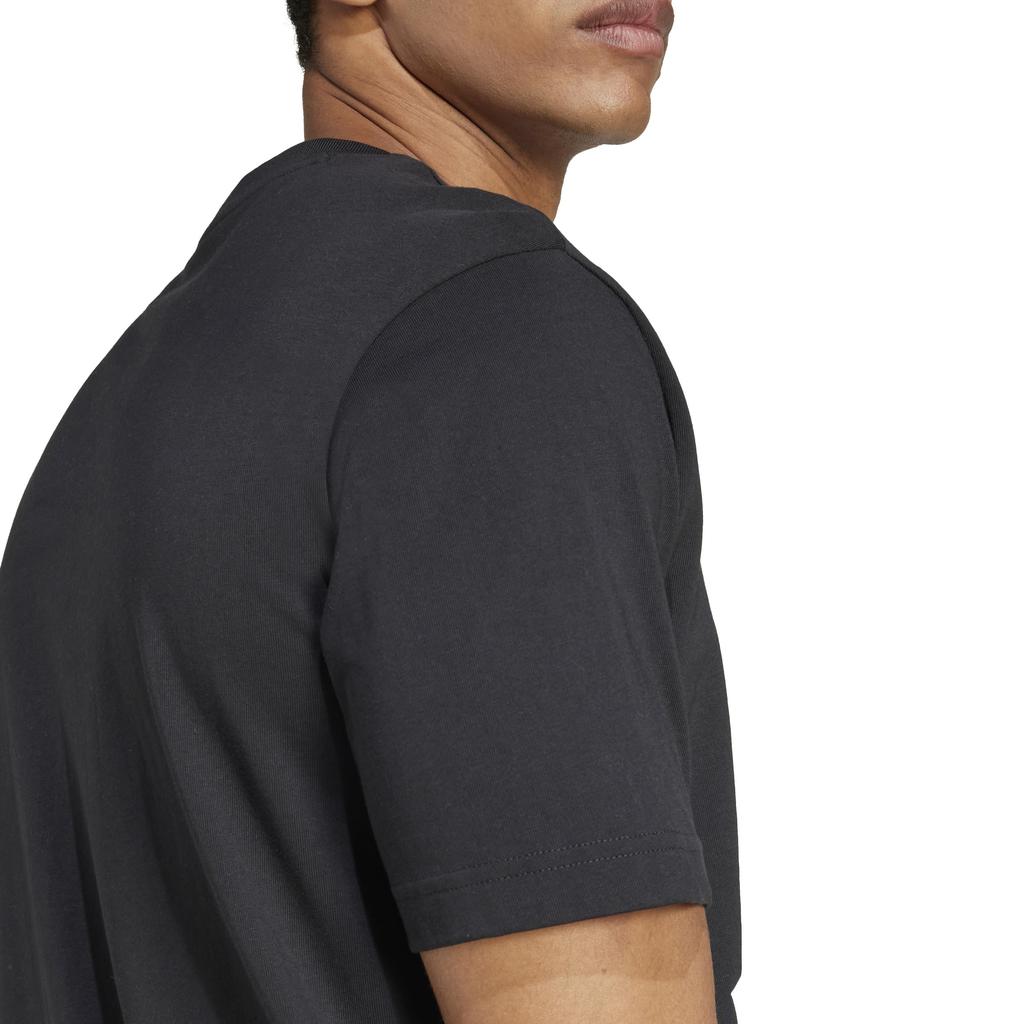 Adidas Essentials Short Sleeve Size XL Men's T-Shirt, KRG03, Black/White (JE8945),