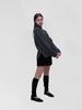 Kelidu Pullover Wool Mock Turtleneck Knit_Charcoal