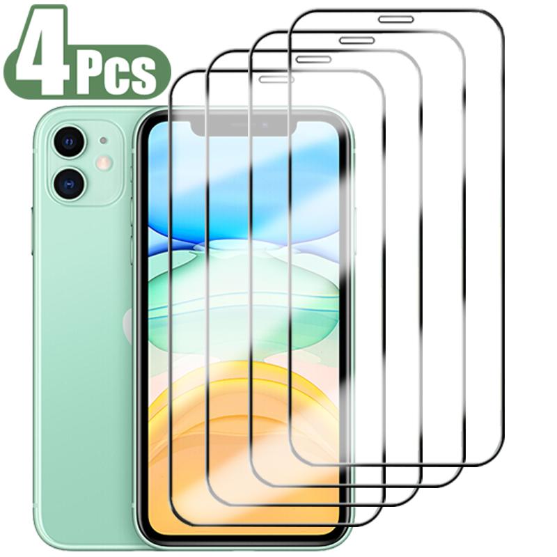 

3pçs capa completa de vidro temperado para iphone 11 12 13 14 1516 17 pro max protetor de tela para iphone x xr xs max película protetora de vidro iPhone 17 pro max чистый