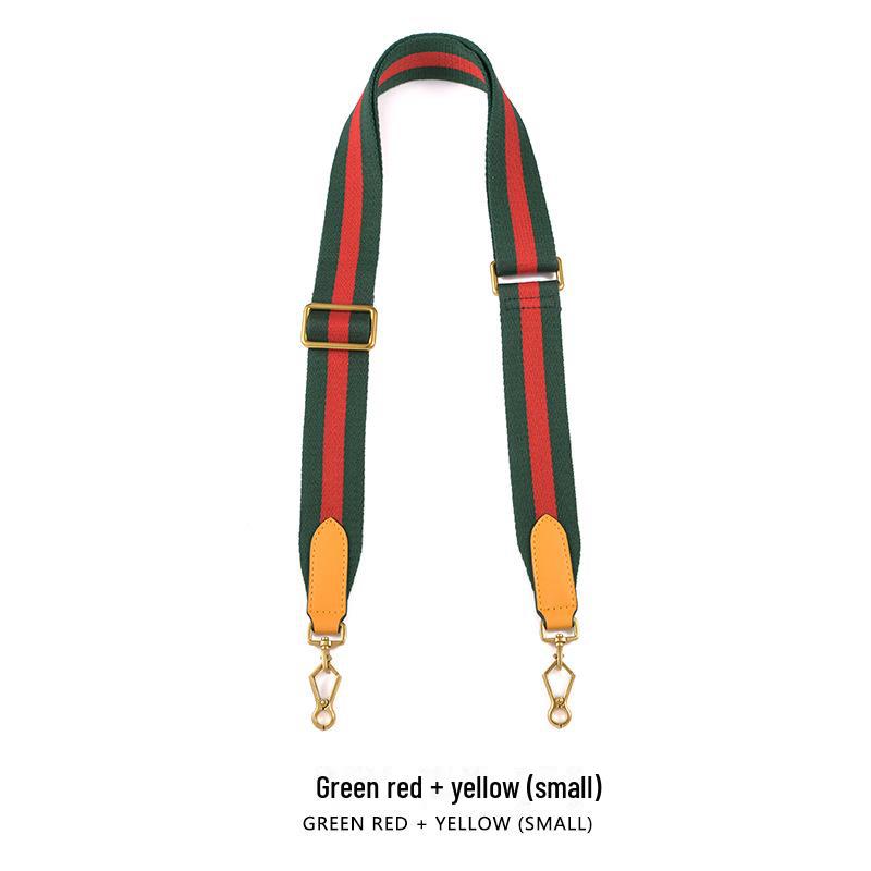 G-Chi Verstellbarer Canvas-Gurt Schultergurt, 3,8CM, Grün und Rot, F-46, Crossbody-Ersatz.