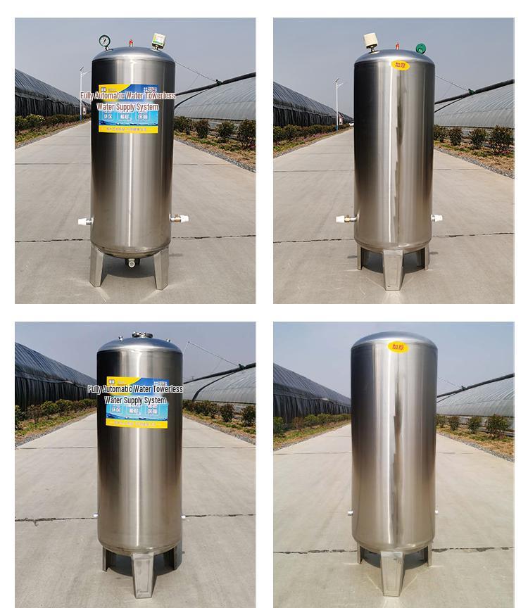 Home Use Automatic Stainless Steel Water Pressure Booster Pump and Tank