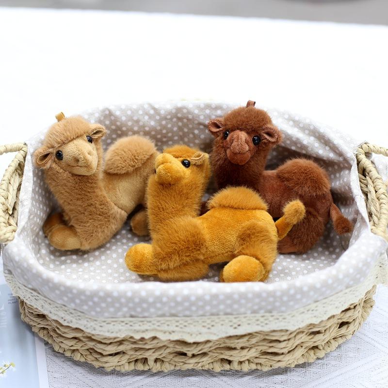 Creative Desert Camel Plush Toy Doll Pendant Cute Backpack Small Hanging Doll Key Chain Catcher Doll