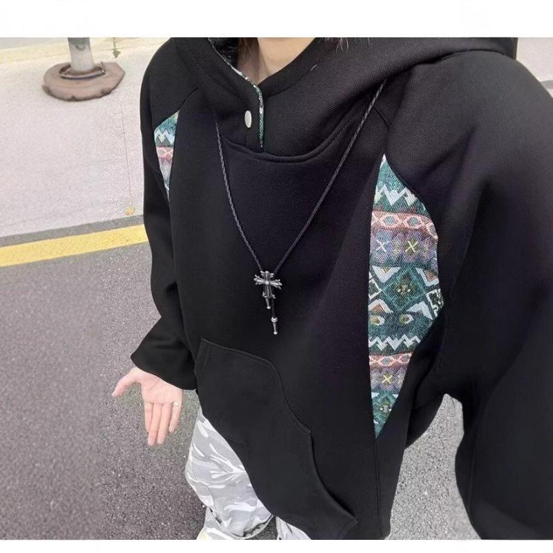 2025 Men's Plus Velvet Heavyweight Hoodie - Trendy American Lazy Style, Loose Fit, Perfect for Couples in Spring & Autumn.