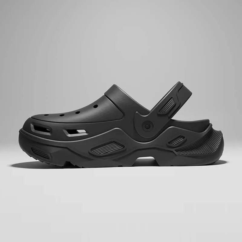 

Летние удобные мягкие сандалии для мужчин, увеличивающие высоту каблука, на платформе, нескользящие водонепроницаемые сандалии для женщин, сабо 44-45