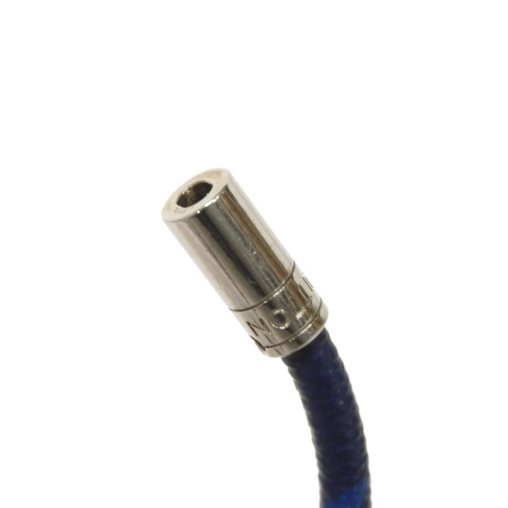 Used 12564 Neo Split Bracelet M8155D 7986 LV Logo Flower Blue Silver Taiga Rama Monogram Cobalt Men's from Japan