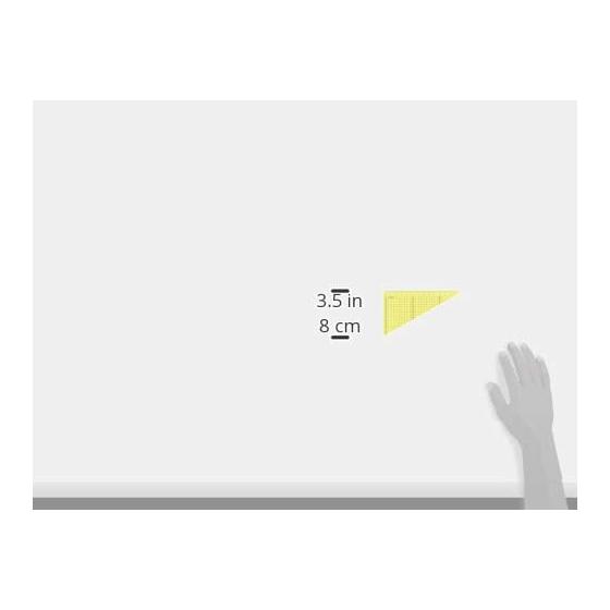 Concise ruler color triangle ruler set 15cm yellow 118435